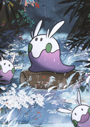 Goomy Pokemon Card Illustration Goomy Pokemon Card Illustration